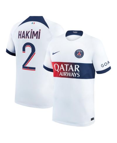 Мужская джерси Nike Achraf Hakimi White Paris Saint-Germain 2023/24 Away Stadium Replica Player