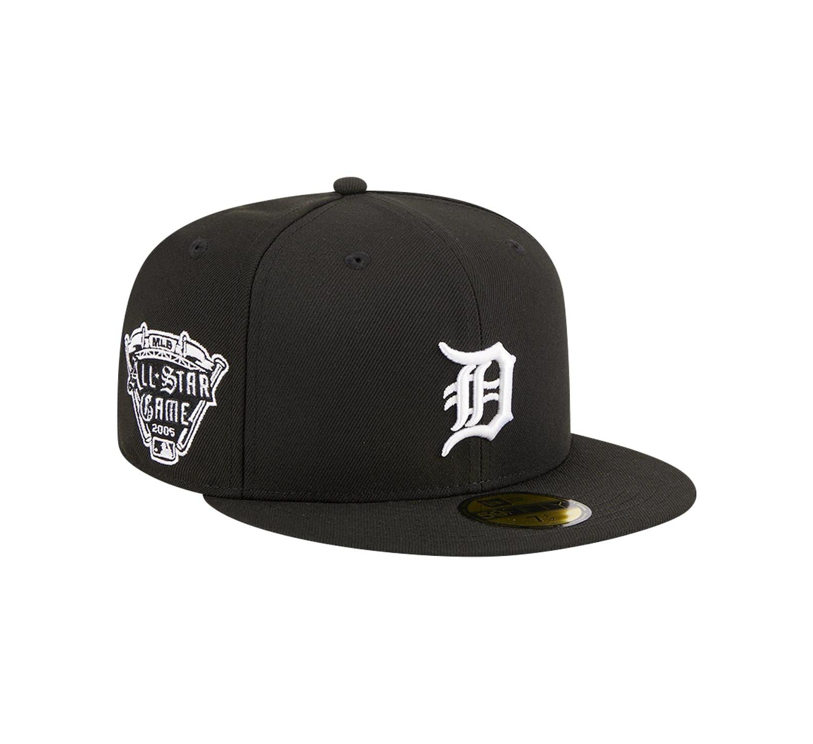 Мужская кепка New Era Black Detroit Tigers Logo 59FIFTY Fitted