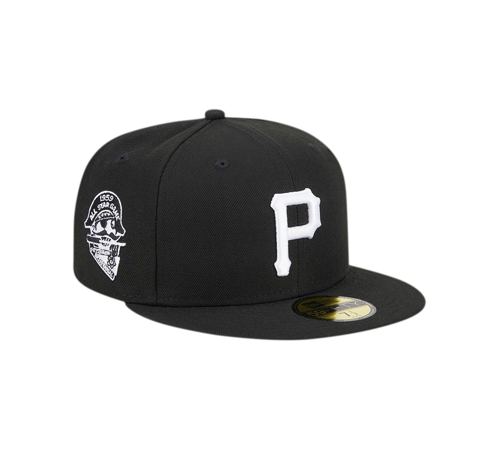Мужская кепка New Era Pittsburgh Pirates Logo 59FIFTY Fitted Black