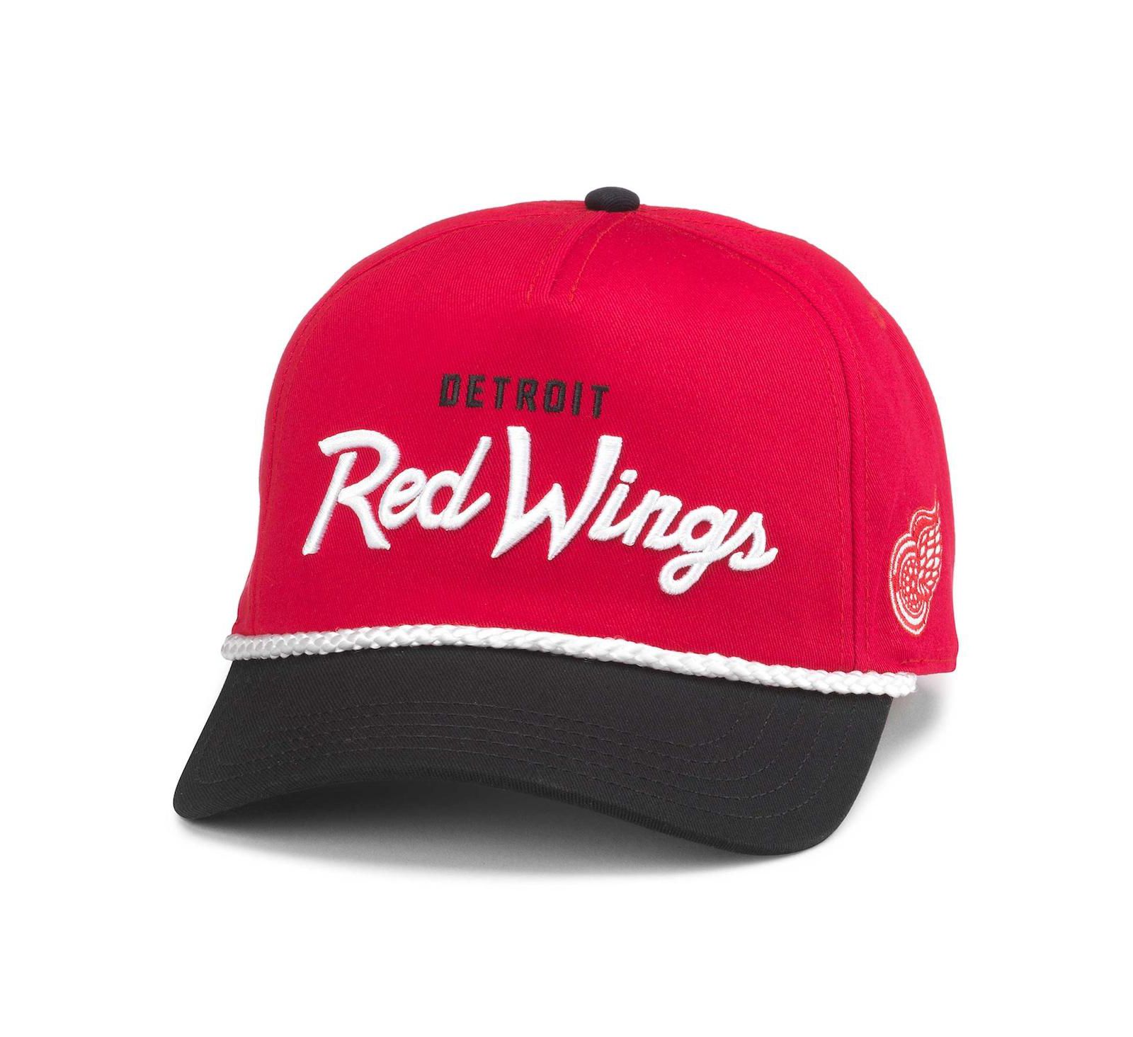 Мужская кепка American Needle Red/Black Detroit Red Wings Roscoe Washed Twill Adjustable