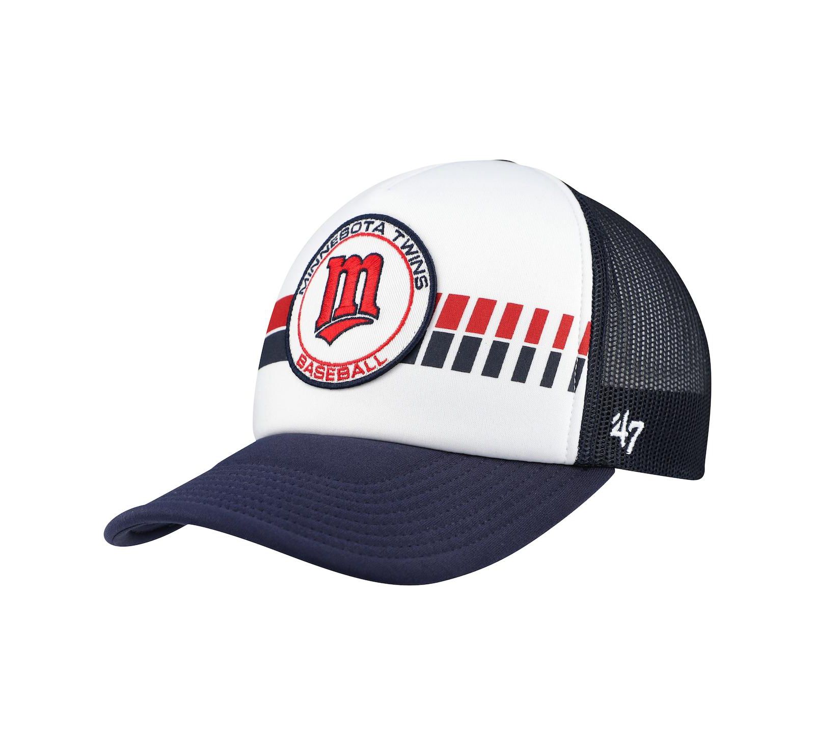 Мужская кепка '47 Brand Minnesota Twins Cooperstown Collection Pack Express Trucker, белая/темно-синяя, регулируемая