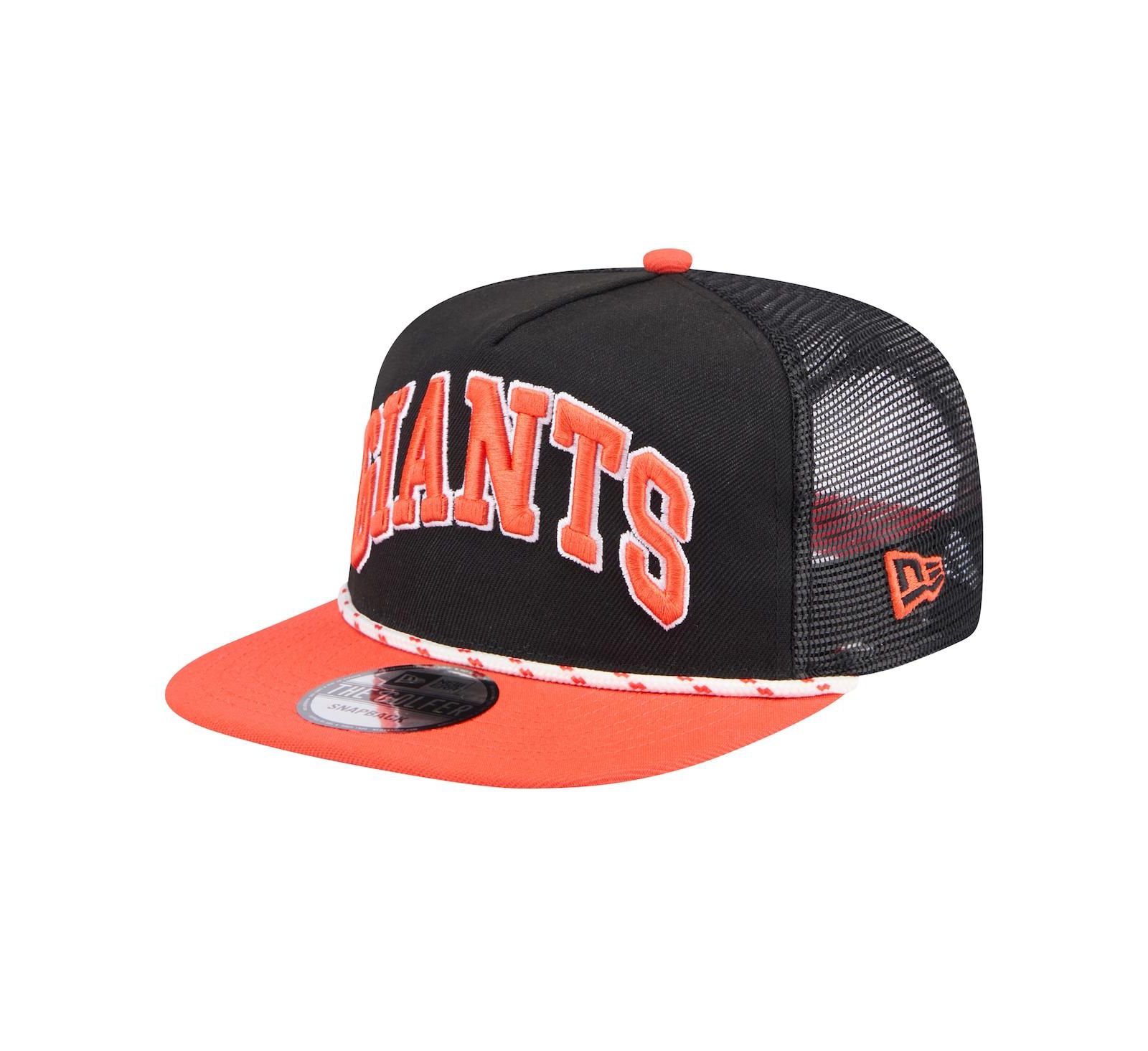Кепка New Era Men's Black San Francisco Giants Throwback Meshback Golfer