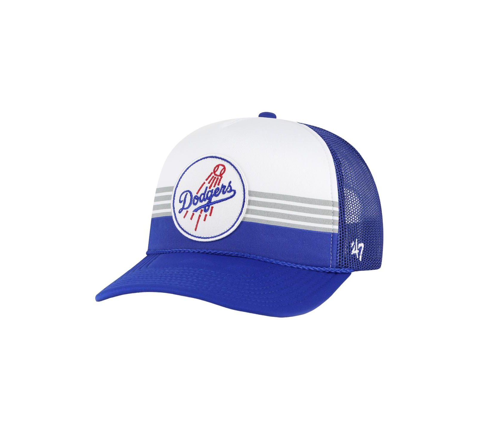 Мужская бейсболка '47 Brand Royal Los Angeles Dodgers Lift Off Foam Front Mesh Trucker Adjustable Hat