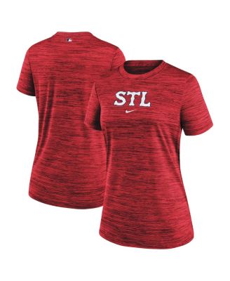Футболка Nike Women's Red St. Louis Cardinals 2024 City Connect Authentic Collection Practice Velocity