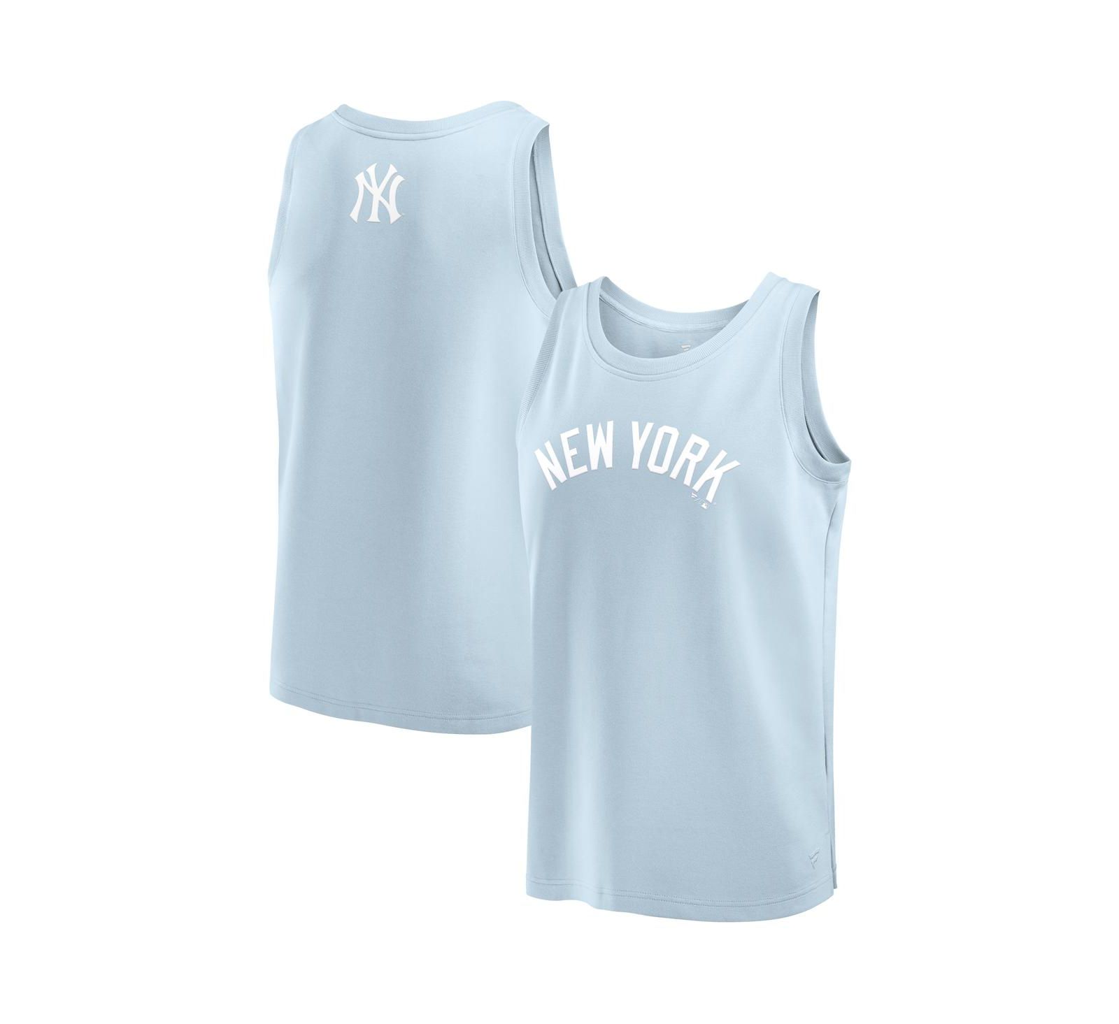 Мужская майка Fanatics New York Yankees Elements, светло-голубая