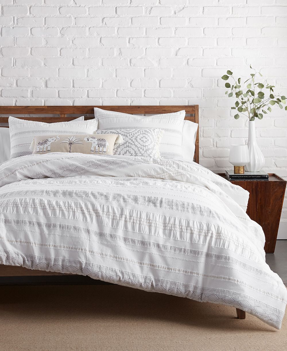 Levtex Home Pickford Tribal Stripe 3-Pc. Duvet Cover Set, Full/Queen