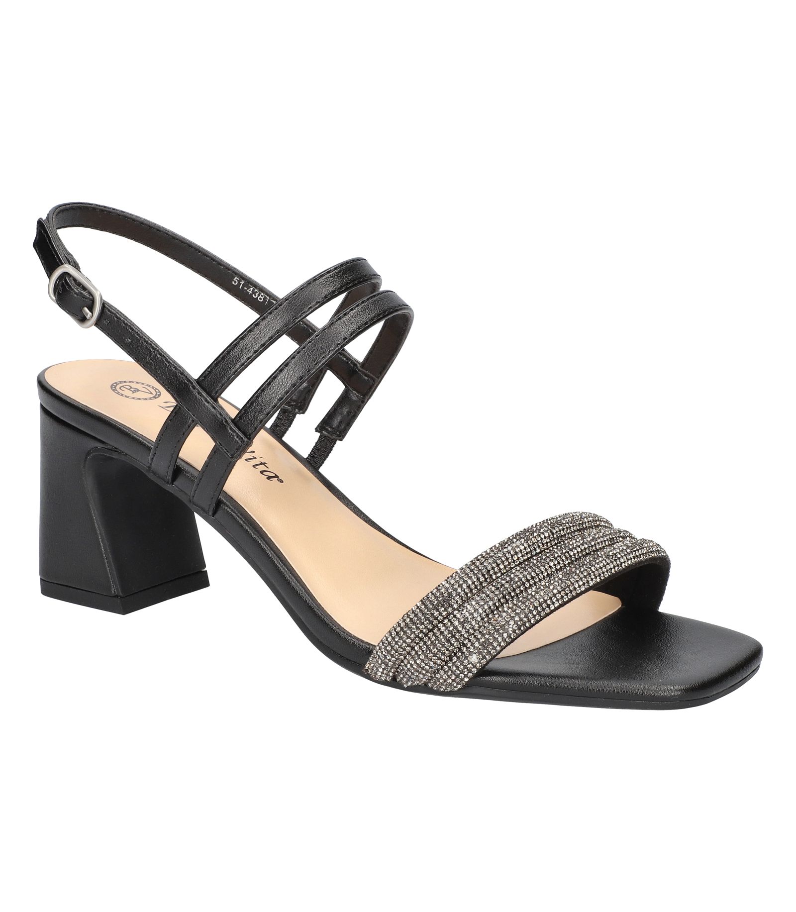 Bella Vita Women's Majesty Square Toe Block Heel Sandals