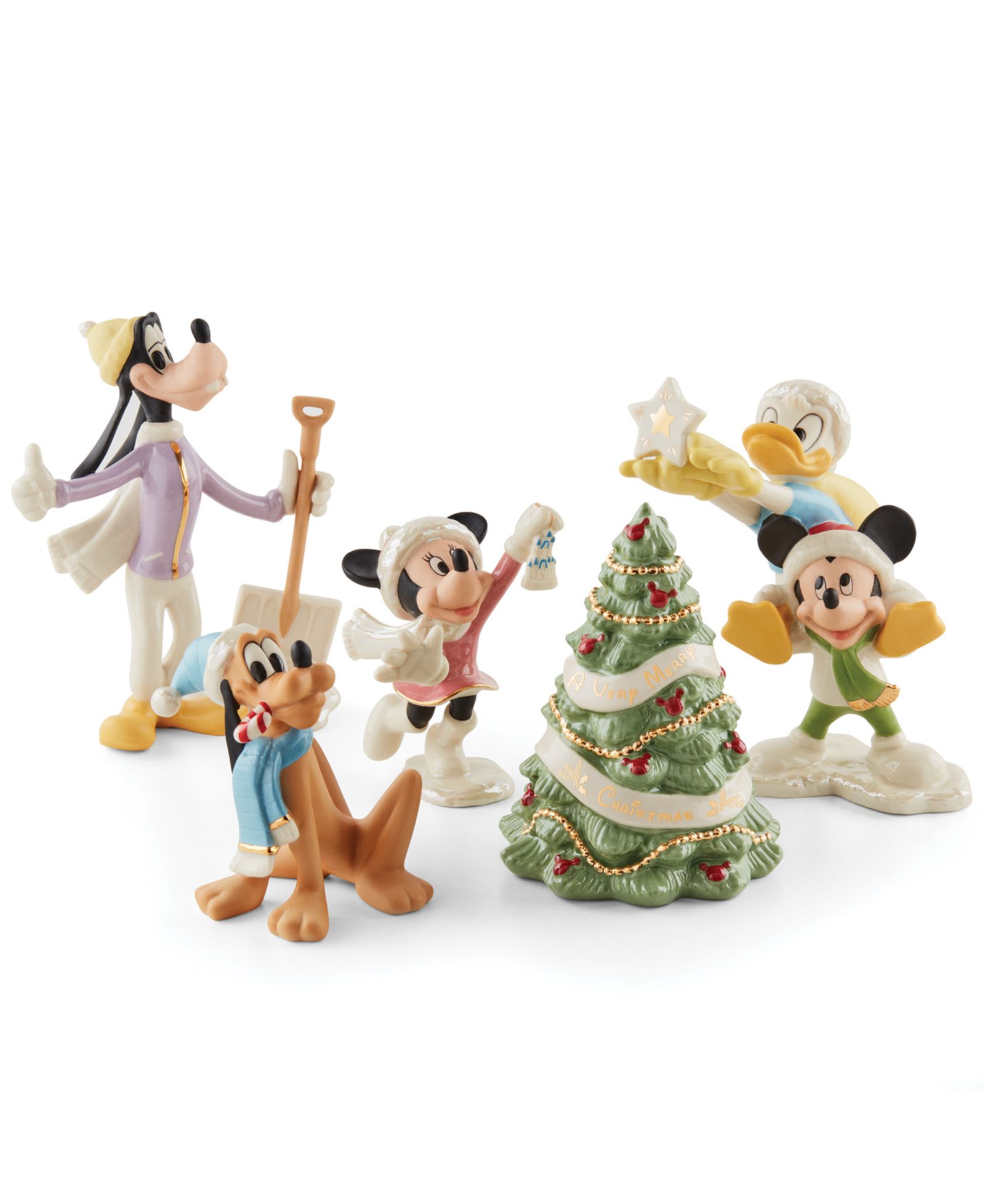 Lenox набор из 5 фигурок Disney Winter Fun