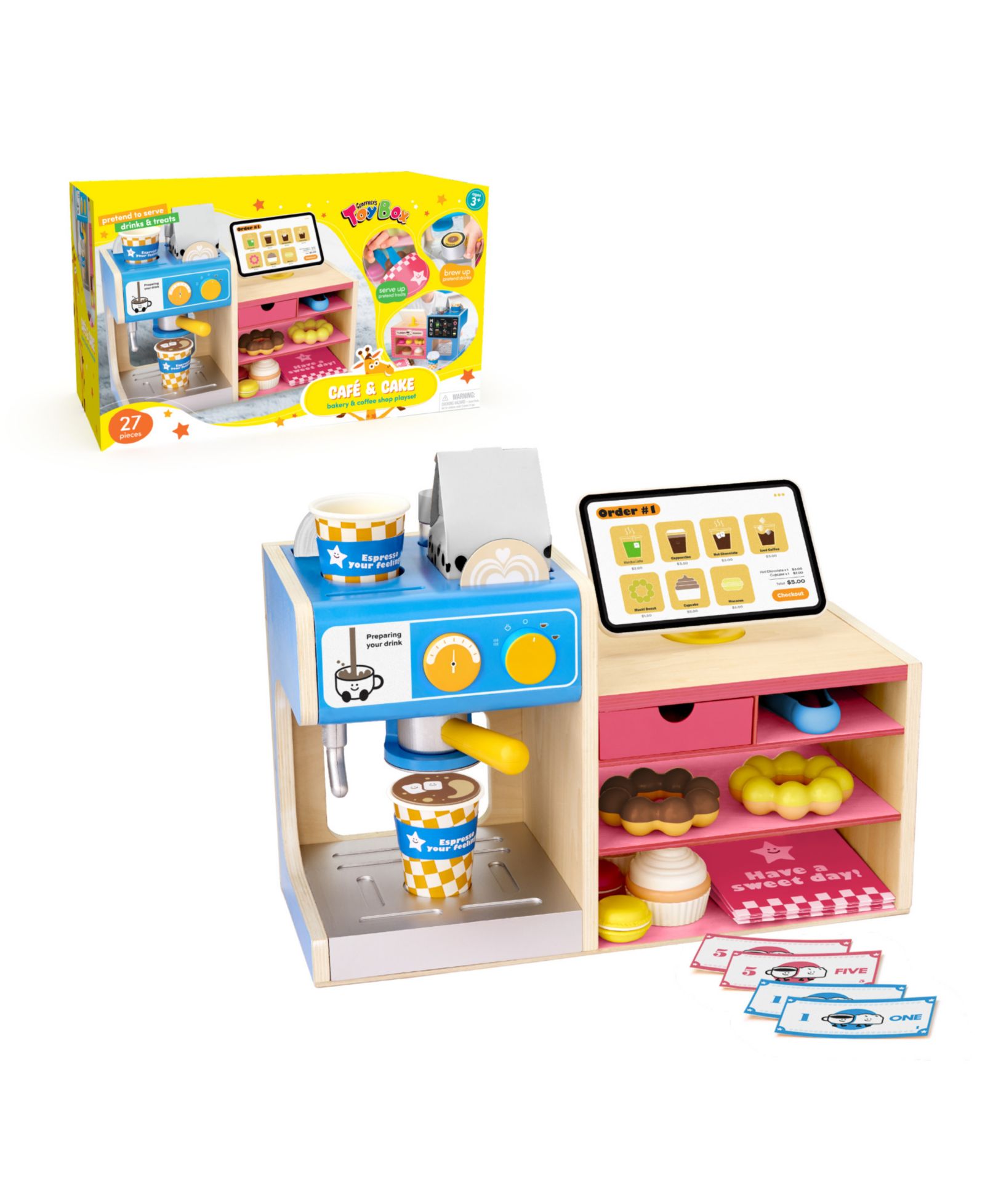Geoffrey's Toy Box игровой набор Cafe Cake Bakery Coffee Shop