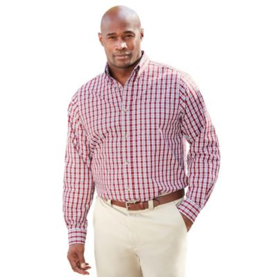 Rich burgundy check