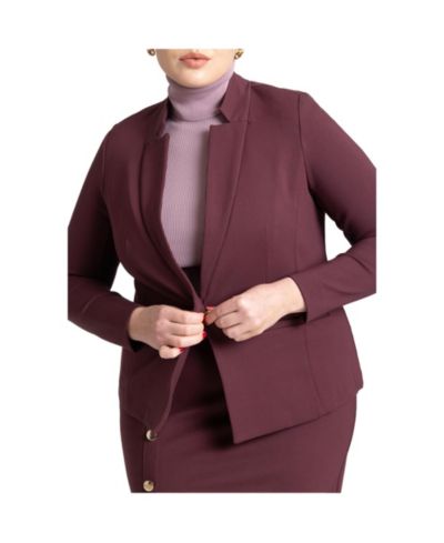 Женский блейзер ELOQUII Women's The Ultimate Stretch One-Button