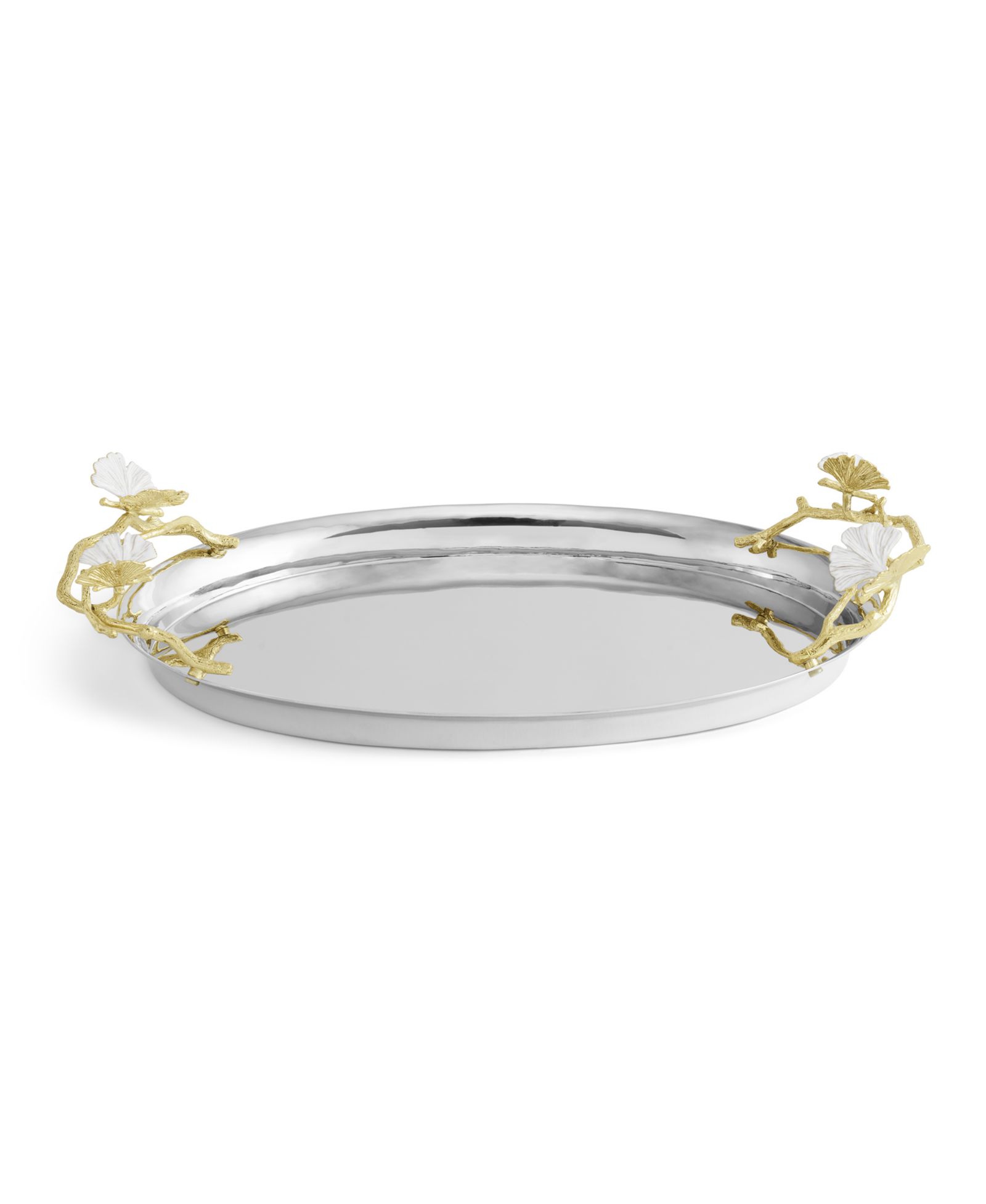 Michael Aram Butterfly Ginkgo Gold Средний поднос