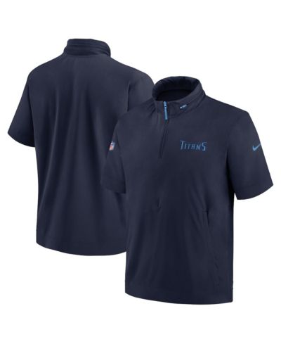 Nike мужская темно-синяя толстовка-худи Tennessee Titans 2024 Sideline Coach Half-Zip