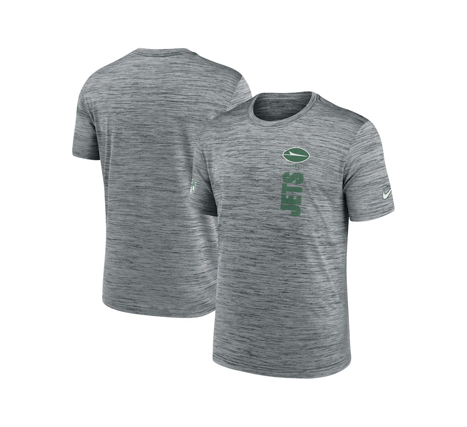 Nike Men's Gray New York Jets 2024 Sideline Velocity Performance T-Shirt