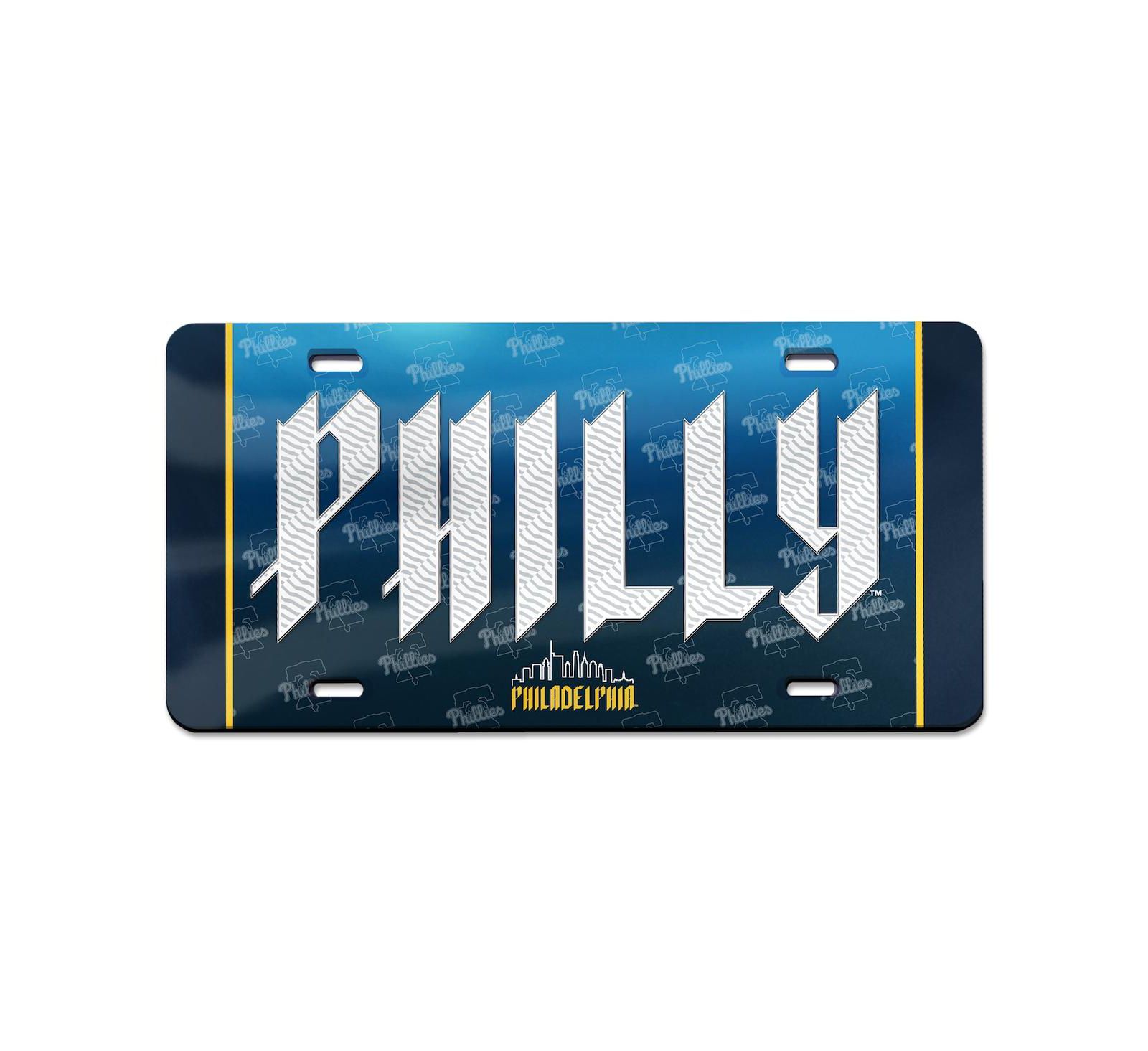 Wincraft Philadelphia Phillies City Connect Metallic номерной знак