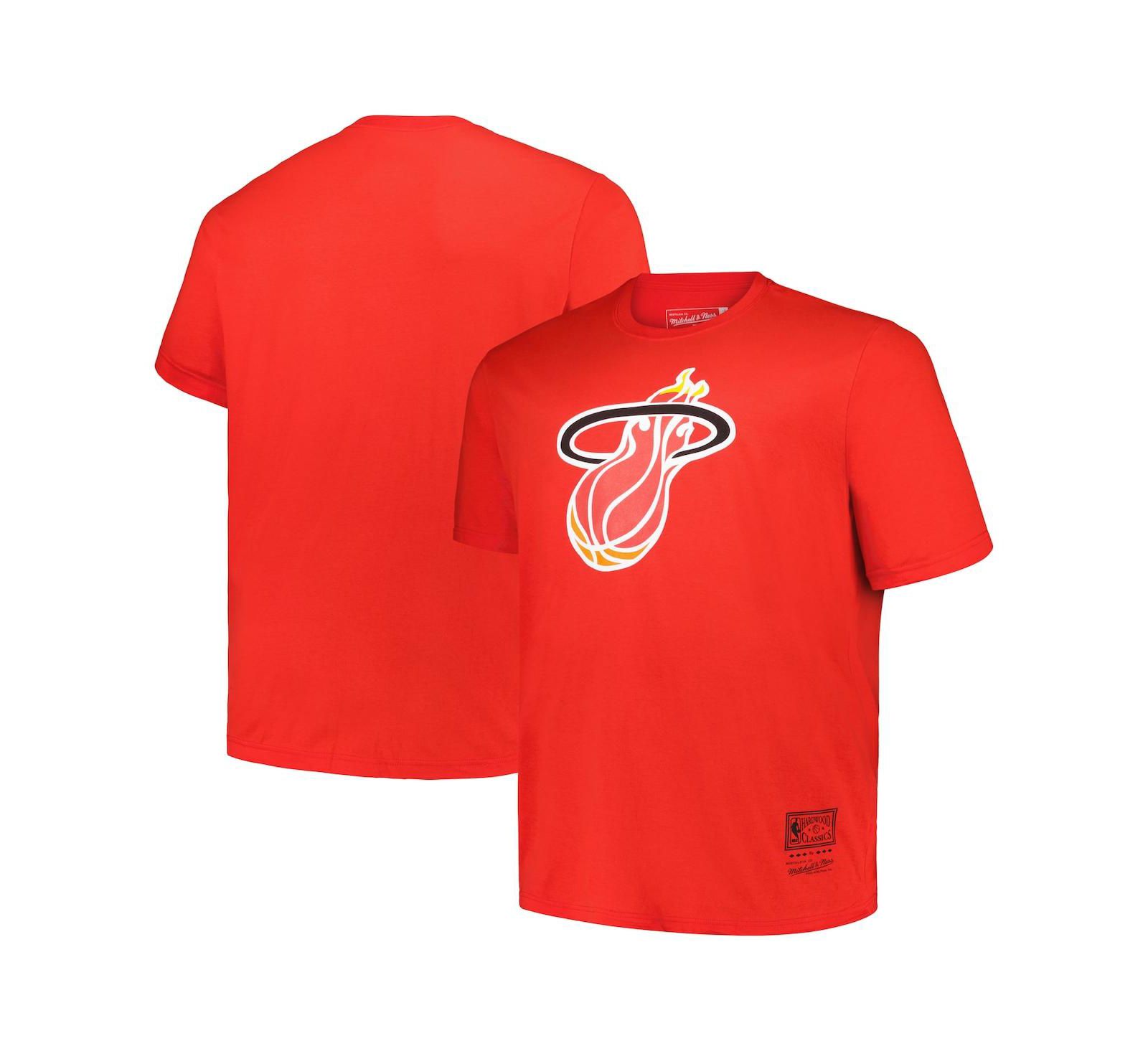 Mitchell & Ness Мужская футболка с логотипом Miami Heat Hardwood Classics
