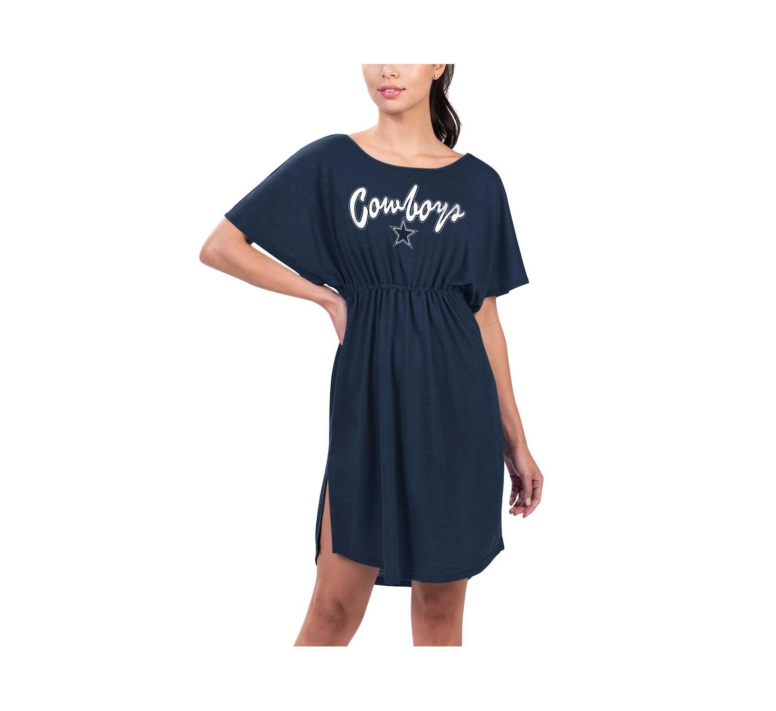 G-III 4Her by Carl Banks Women's Navy Dallas Cowboys Versus Swim Cover-Up