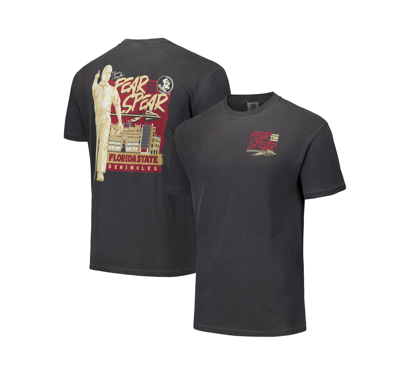 Футболка Image One Men's and Women's Black Florida State Seminoles Hyper Local Statue Stadium Nation