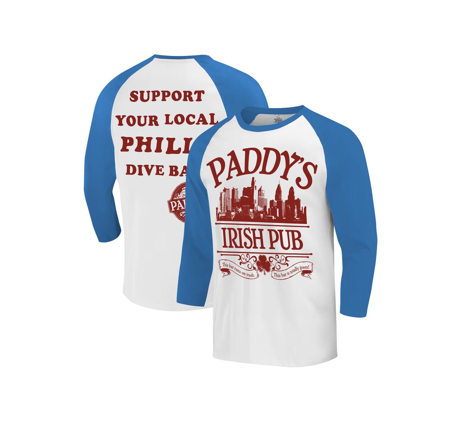 Ripple Junction Мужская футболка Raglan It's Always Sunny in Philadelphia Philly Dive Bar