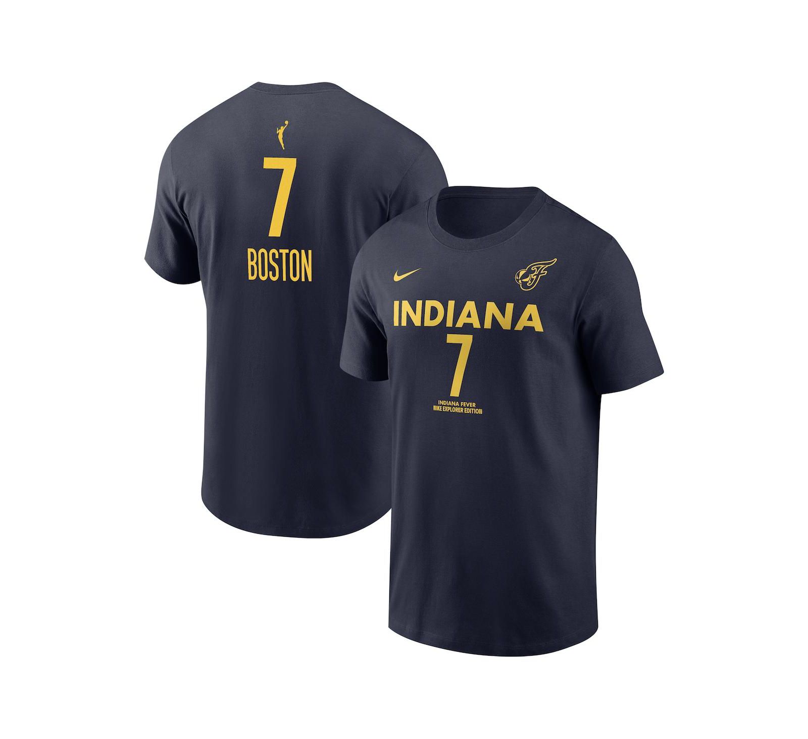 Футболка Nike Aliyah Boston Navy Indiana Fever Explorer Edition для мужчин и женщин