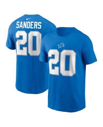 Футболка Nike Men's Barry Sanders Blue Detroit Lions Retired Player Name & Number