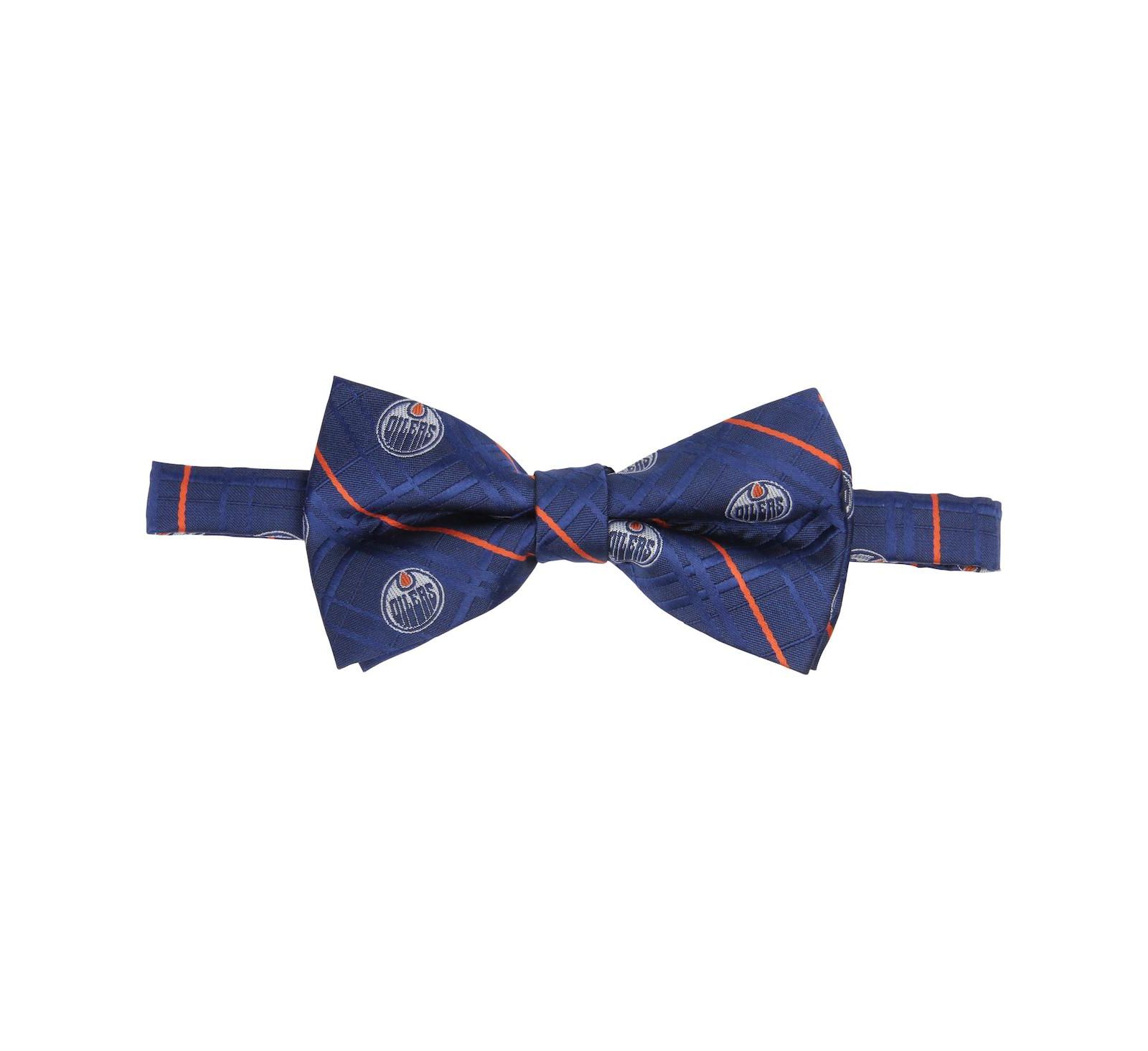 Eagles Wings Men's Navy Edmonton Oilers Oxford Bow Tie