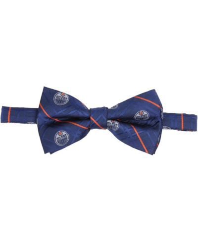 Eagles Wings Мужской галстук-бабочка Oxford с логотипом Edmonton Oilers, темно-синий