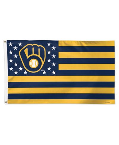 Делюкс флаг WinCraft Milwaukee Brewers 3' x 5' Americana Stars Stripes