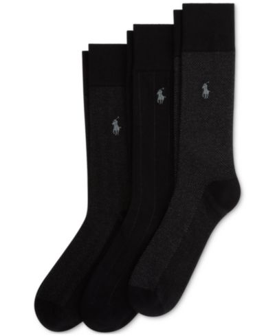 Polo Ralph Lauren Мужские классические узорчатые носки, 3 шт.