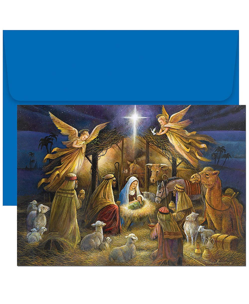 Серьги-кольца Masterpiece Studios A Holy Scene Holiday Boxed Cards
