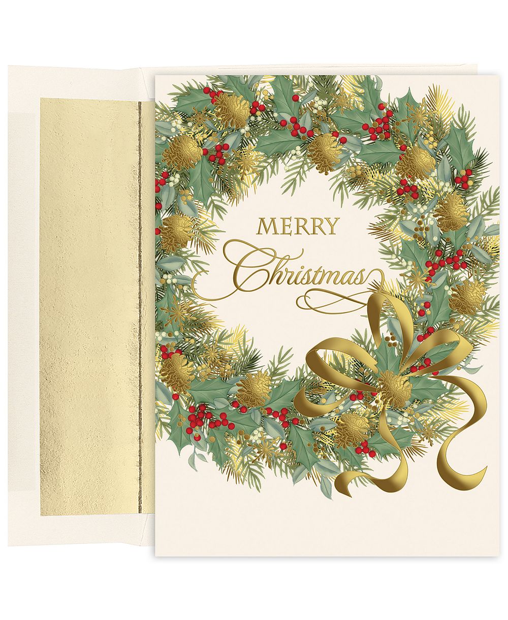 Праздничные открытки Masterpiece Studios Traditional Wreath