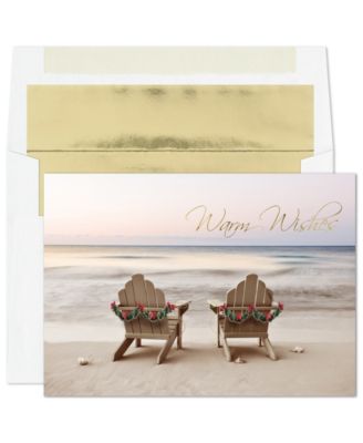 Открытки Masterpiece Studios Chairs On Beach Holiday Boxed