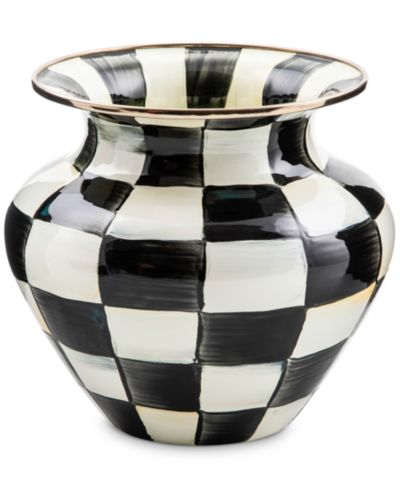 Ваза Mackenzie-Childs Courtly Check Enamel Large