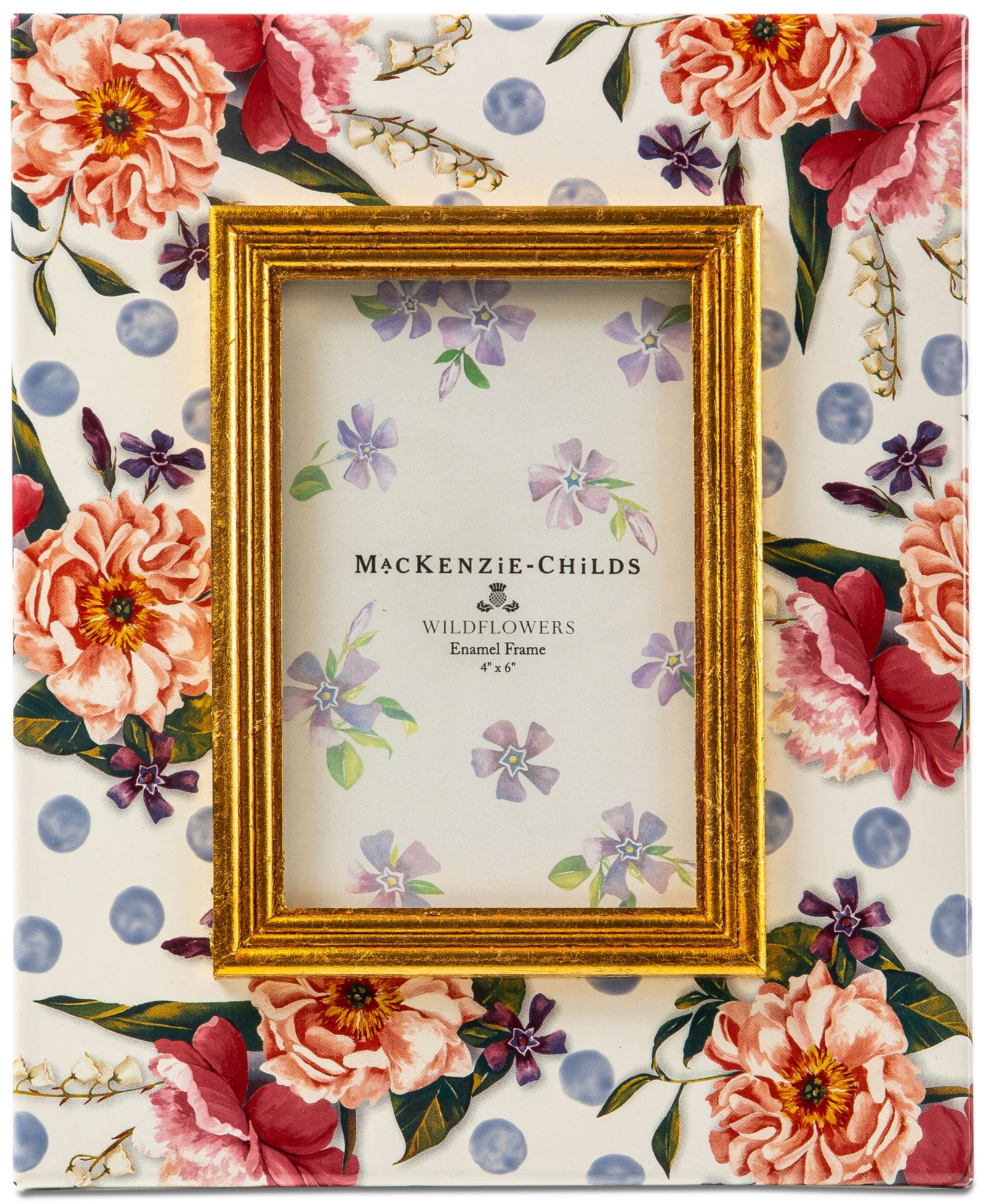 Рамка MacKenzie-Childs Wildflowers Enamel 4" x 6"