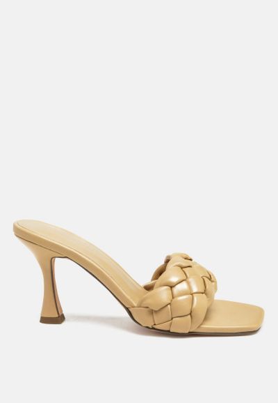 Женские сандалии London Rag Woven Strap Spool Heel