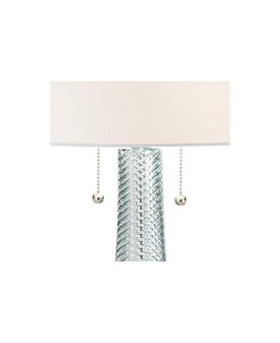 Possini Euro Design современная настольная лампа Miriam 28 1/2" с голубым рифленым стеклом и диммером