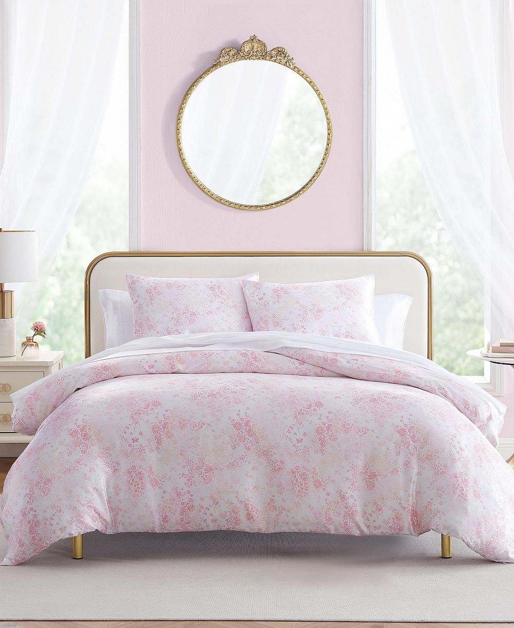 Betsey Johnson комплект из 2-х пододеяльников Butterfly Garden Satin Twin