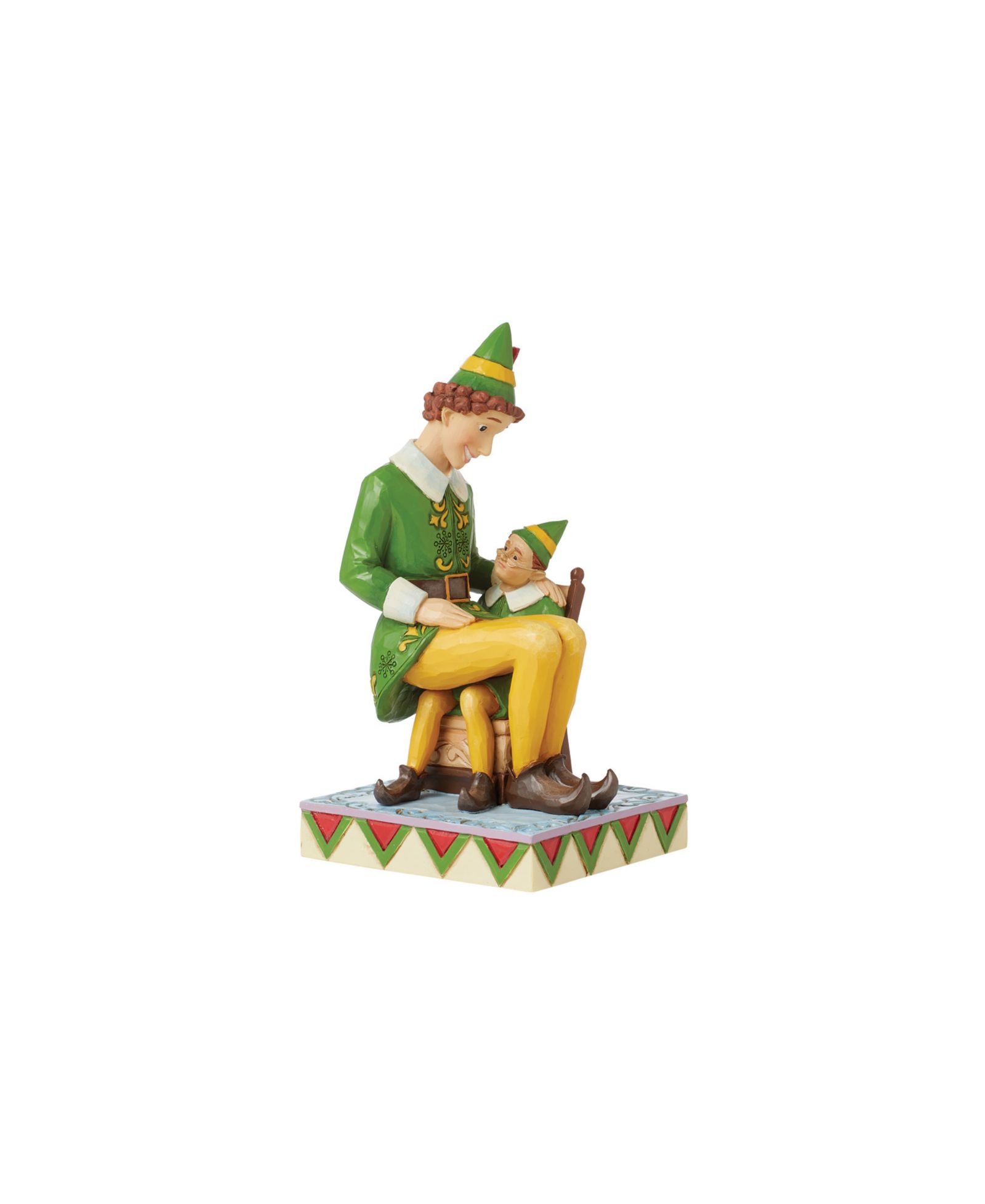 Jim Shore фигурка Buddy The Elf Sitting on Papa Elf