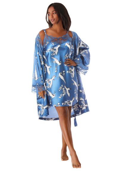 Amoureuse Plus Size комплект из атласного пешваля