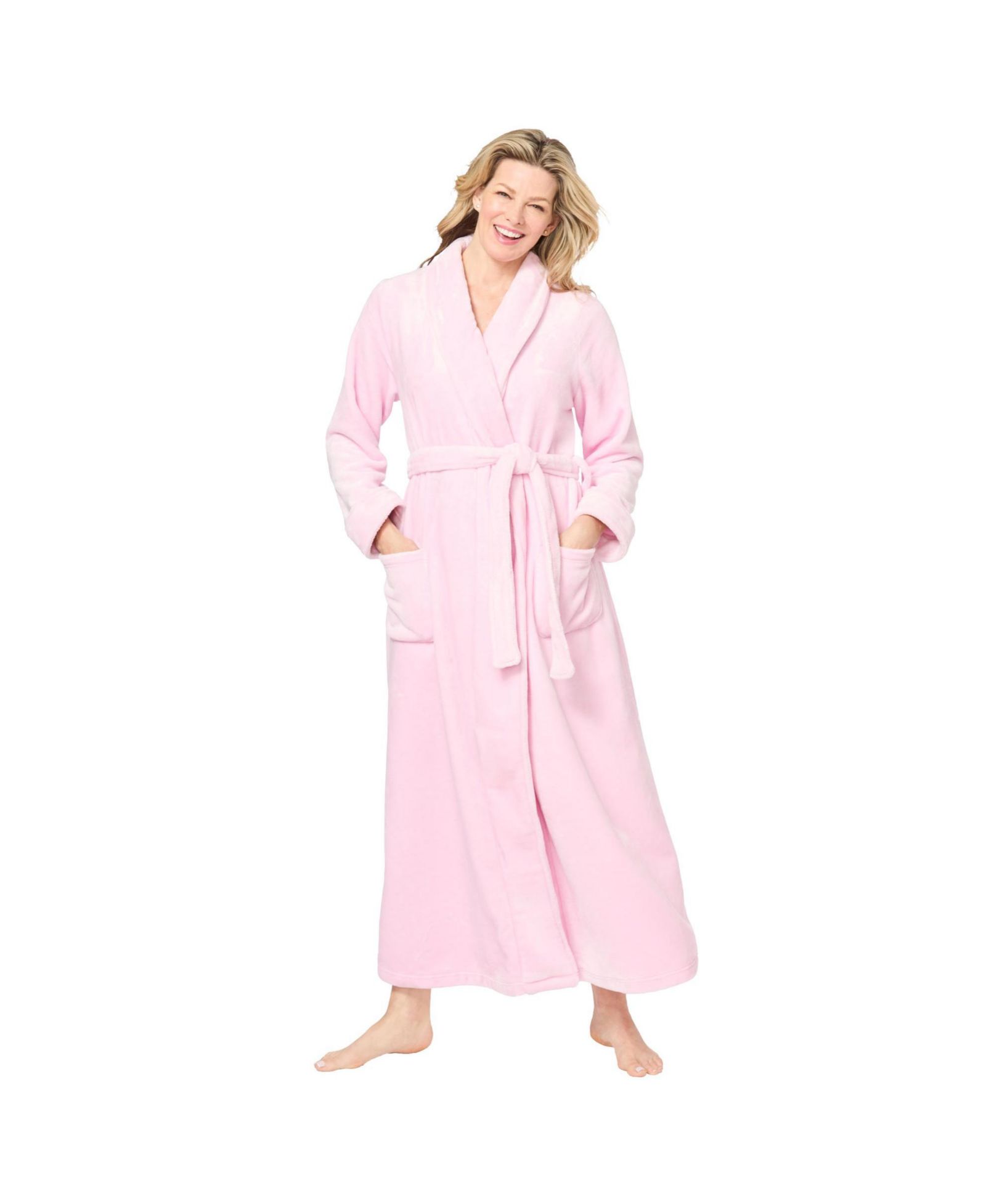 Dreams & Co. Women's Dreams and Co. Plush Wrap Robe