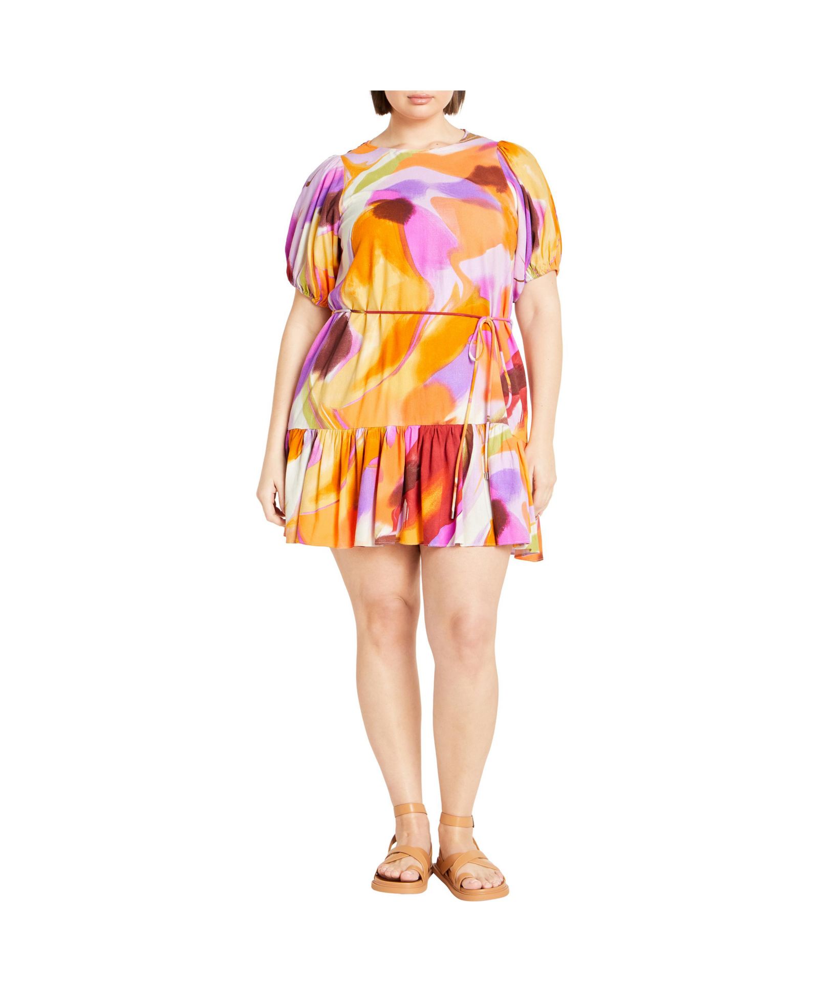 CITY CHIC Plus Size Платье Esme с принтом