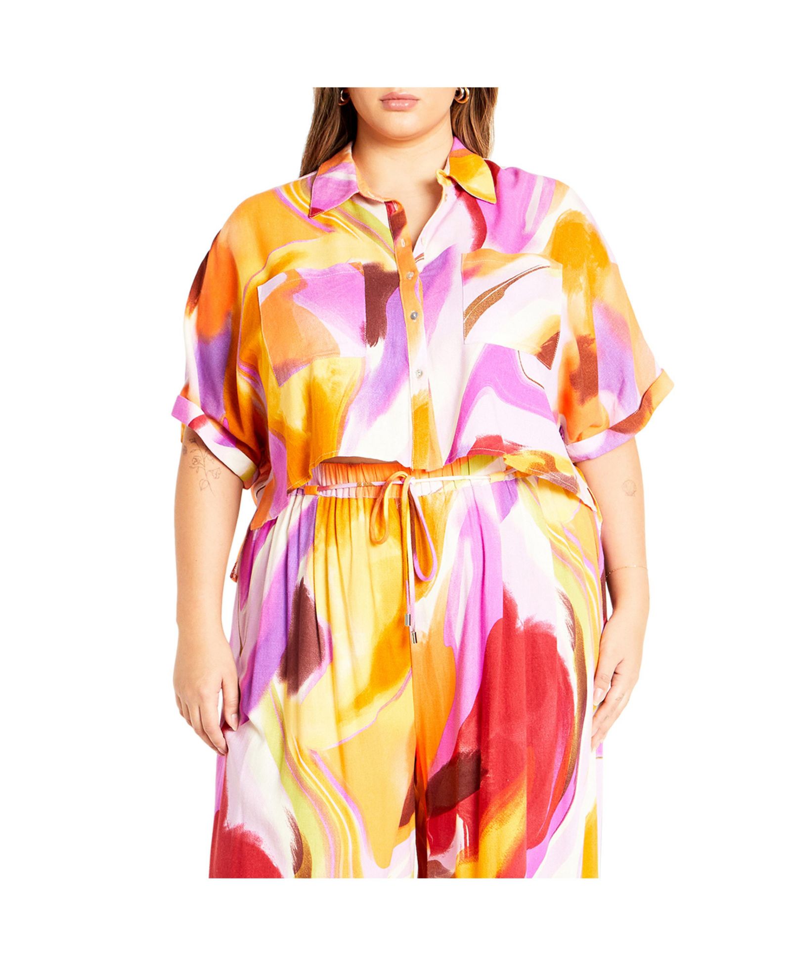 CITY CHIC Women's Esme Print Shirt