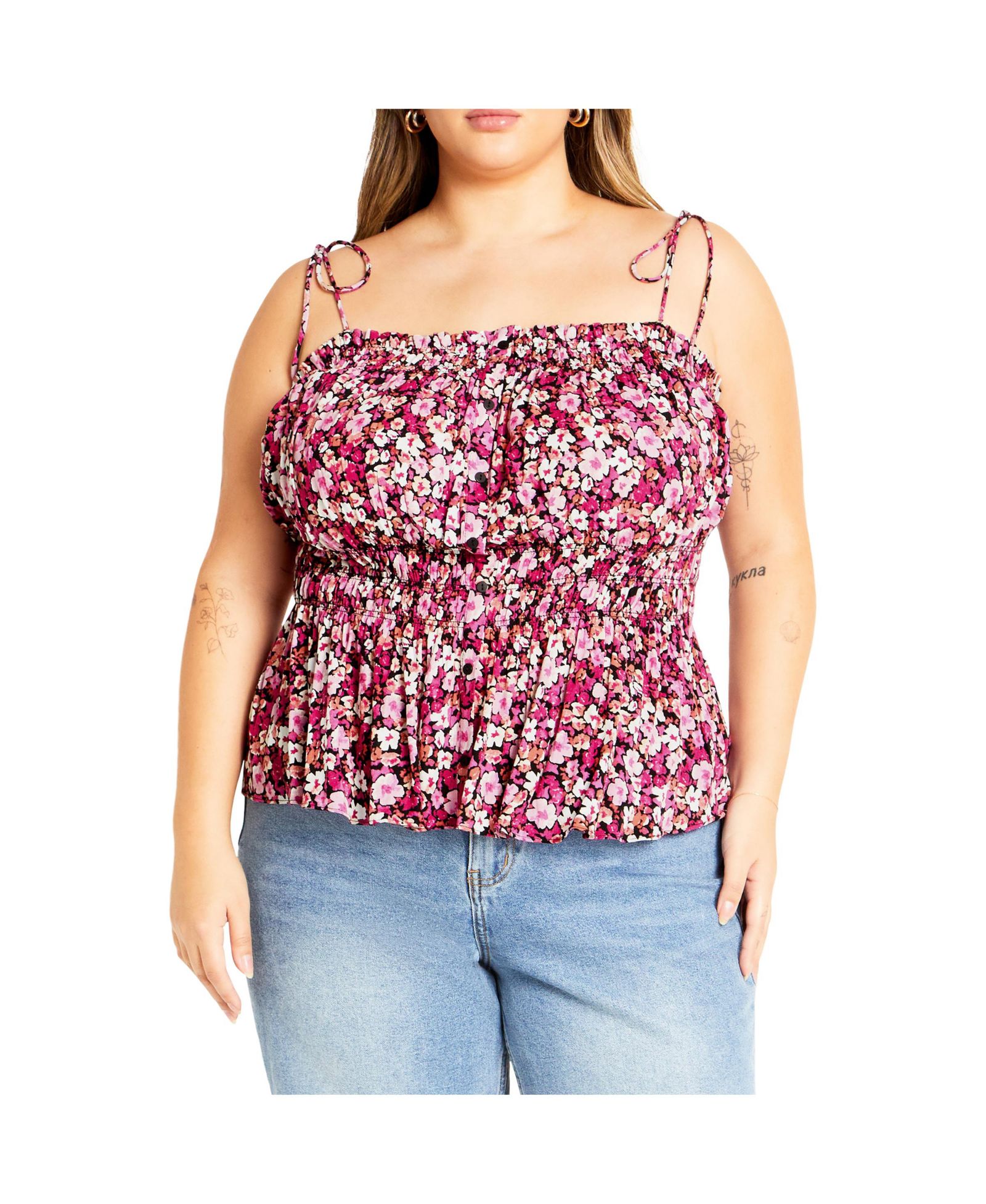 CITY CHIC Women's Lyla Print Top