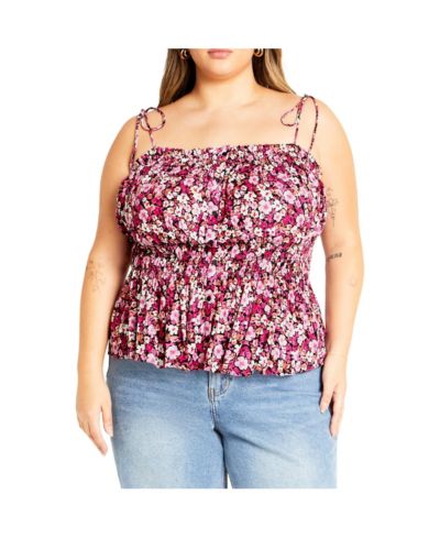 CITY CHIC Women's Lyla Print Top