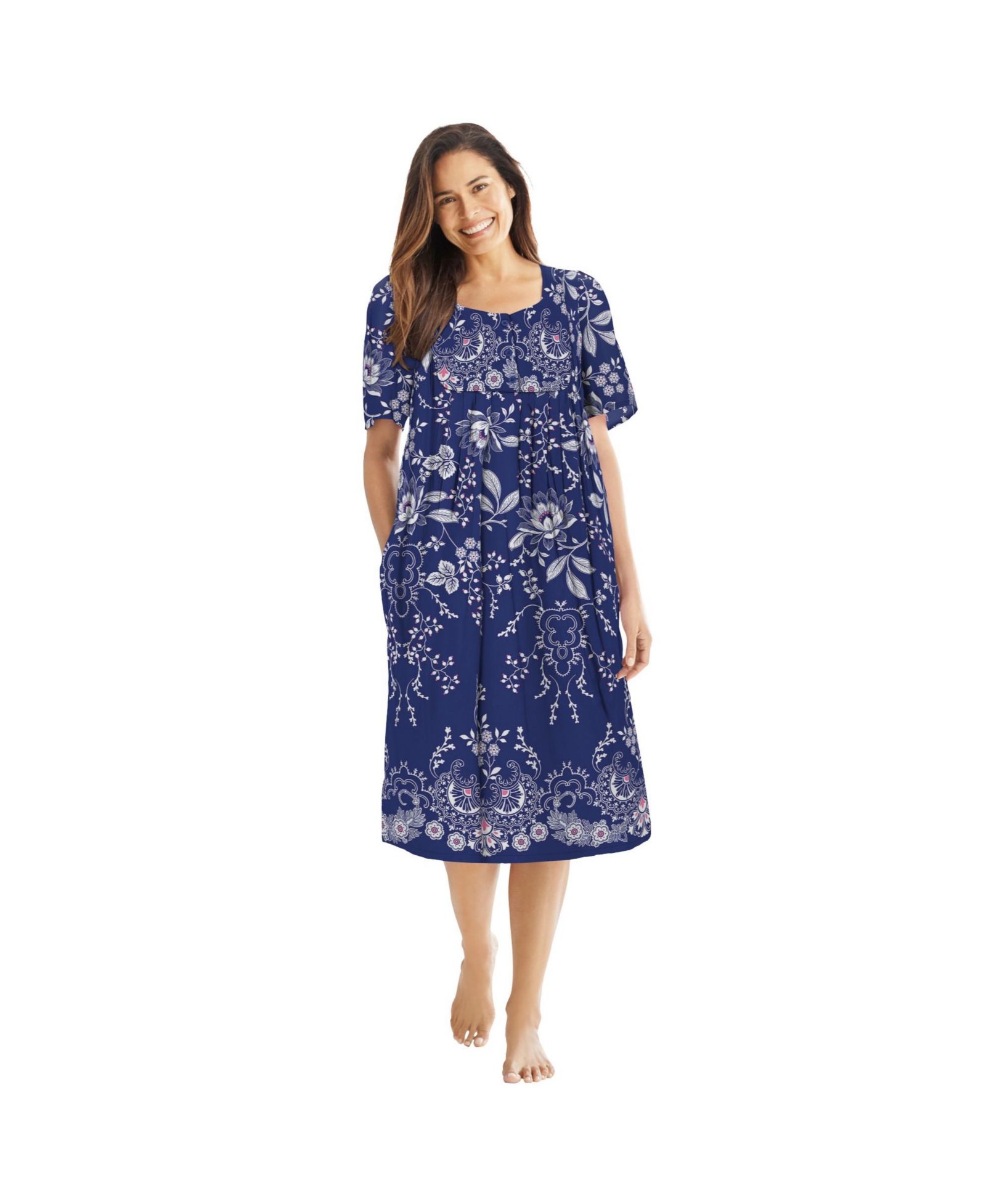 Only Neccessities Women's Only Necessities Mixed Print Short Lounger