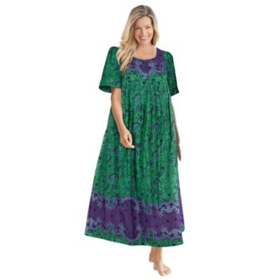 Kelly green folk floral
