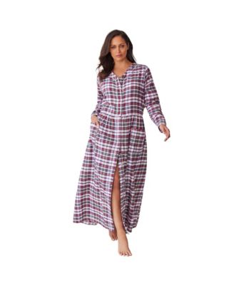 Only Neccessities Plus Size Only Necessities Flannel Plaid Lounger