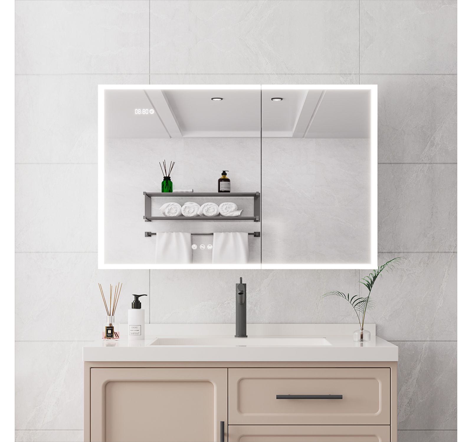 Streamdale Adjustable Smart Mirror with Display