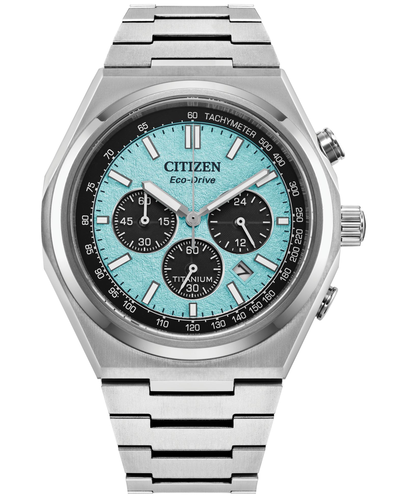 Citizen Eco-Drive Мужские хронограф часы Zenshin Super Titanium 43mm