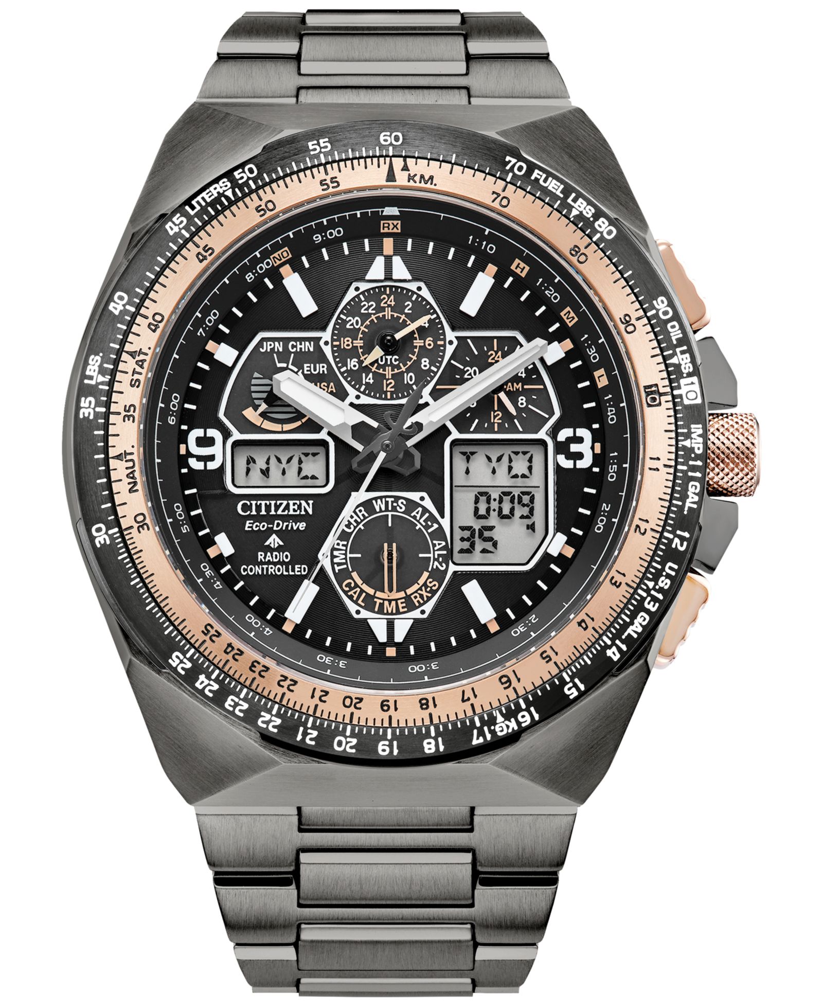 Citizen часы Citizen Eco-Drive Men's Automatic Promaster Air Limited Edition Skyhawk A-T Gray-tone из нержавеющей стали 46mm